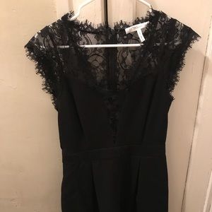 BCBG black lace backless cocktail dress size 8